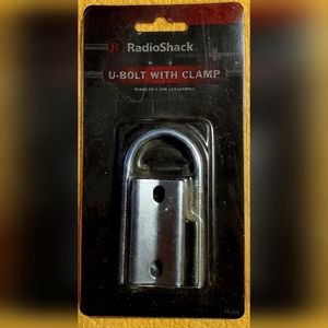 Radio Shack - U-bolt With Clamp Fits 1 ¼” Antenna Mast’s-Silver Zinc Plating